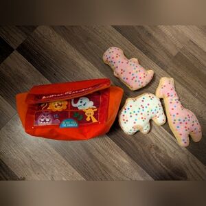 Bark Box  Animal Crackers Pouch with Plush Toys